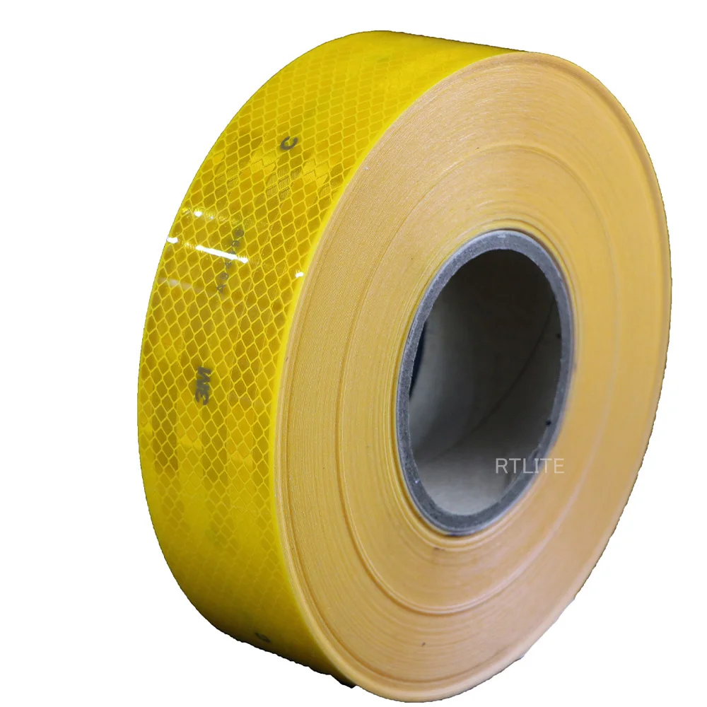 5.08cm*50m Professional Supplier For Acrylic/PMMA Reflector Reflective Sheet Sheeting Sticker With Adhesive for Truck Trailer