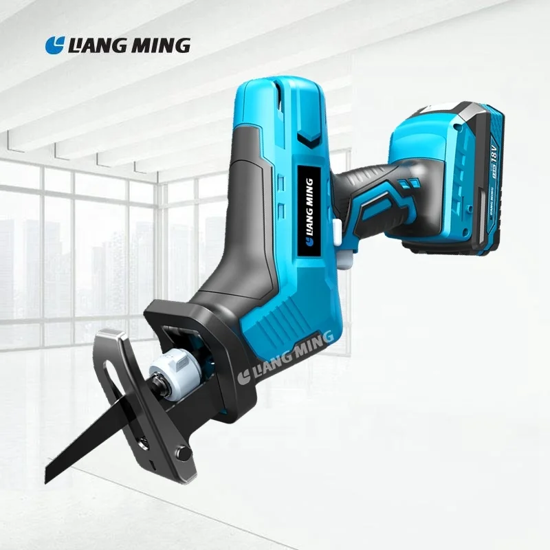 
Portable Power Tools 18V Li-ion lithium Battery Household Electric Cordless Mini Reciprocating Saw model RS-L0218 