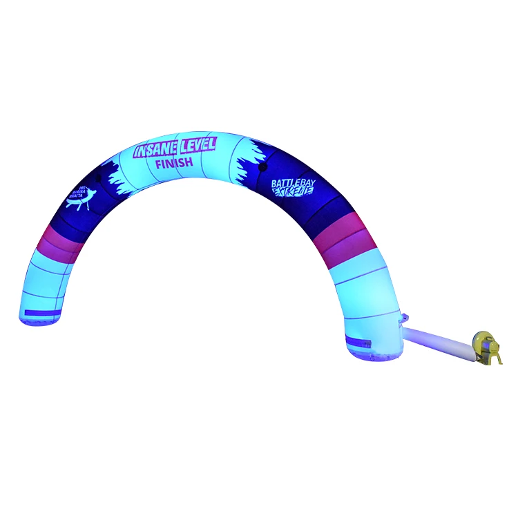 Reliable And Cheap Popular Semi Circle Inflatable Arch with LED Lights