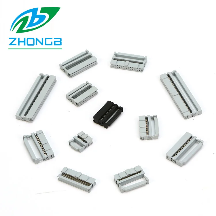 IDC 2 54 мм Шаг 6 8 10 12 14 16 20 24 26 30 34 40 50 Pin FC гнездовой разъем Кабельный