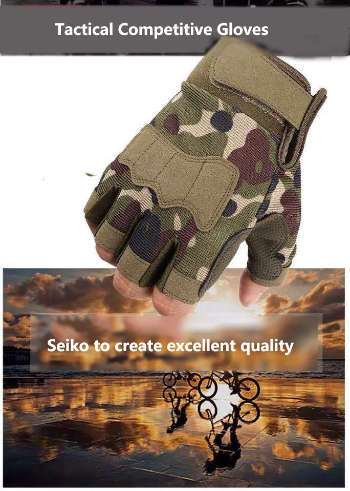 Direct selling half finger gloves outdoor sports fitness non-slip special forces tactical half finger gloves