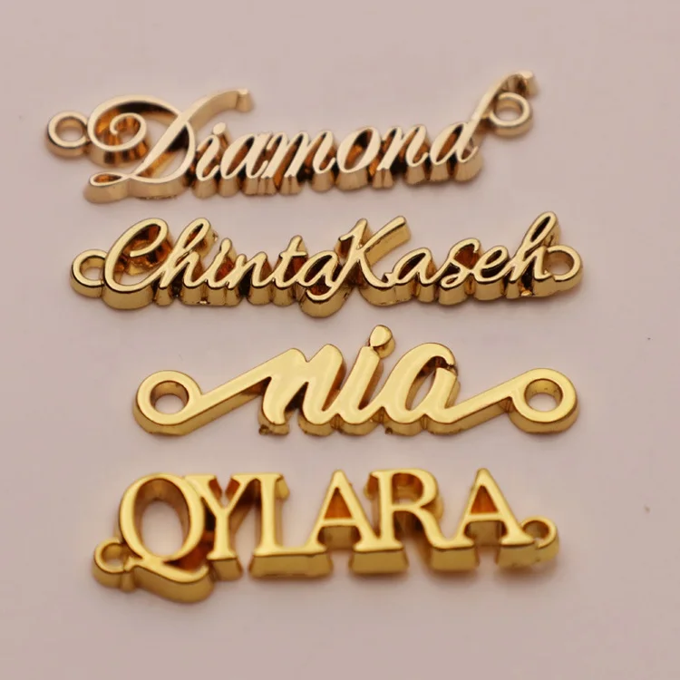 Wholesale Custom Accessories KeyChain Metal 3D letter Logo Key Chain gold sliver die cast key chains
