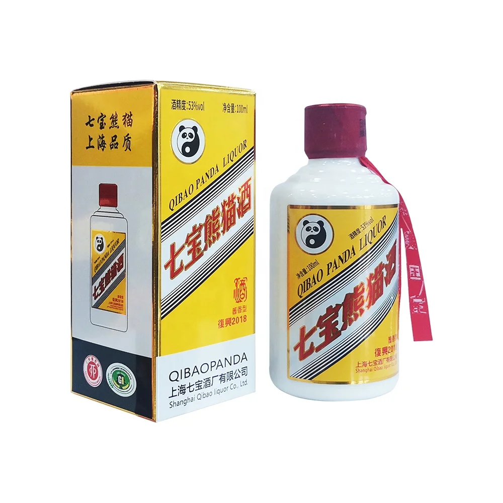 Shaghai местный бренд Qibao Panda профессиональный дизайн 100 мл/бутылки Maotai ароматный китайский заказной
