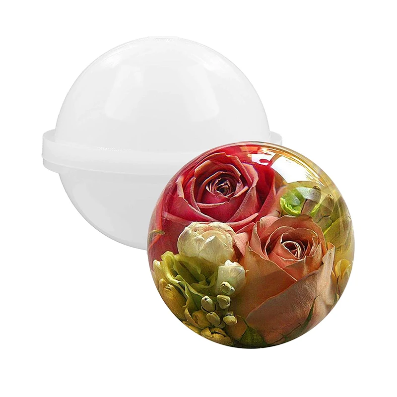 Large Sphere Round Silicone Mold for Resin Epoxy, Jewelry Making, Candle Wax, Homemade Soap, Bath Bomb
