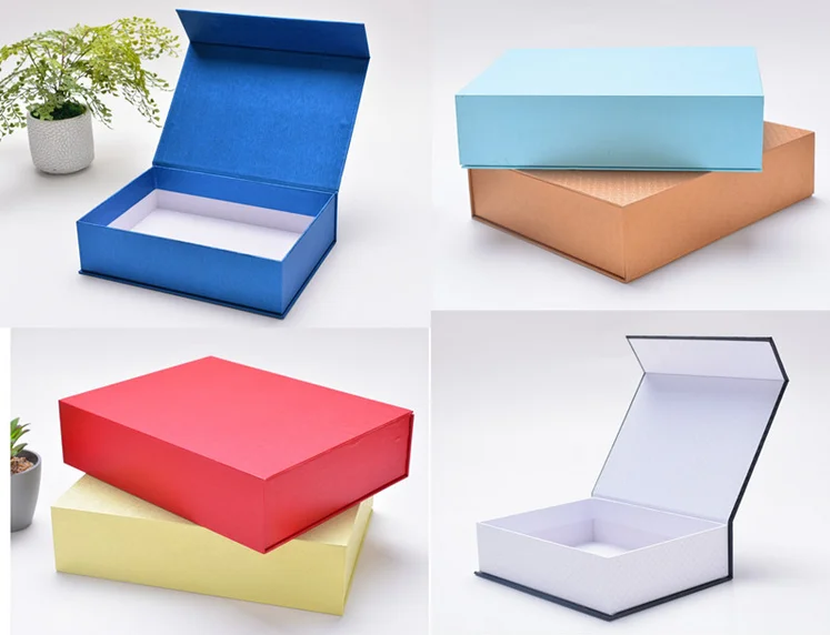Factory Custom Cheap Book Style Box Surprise Magnetic Closure Lock For Jewelry Box