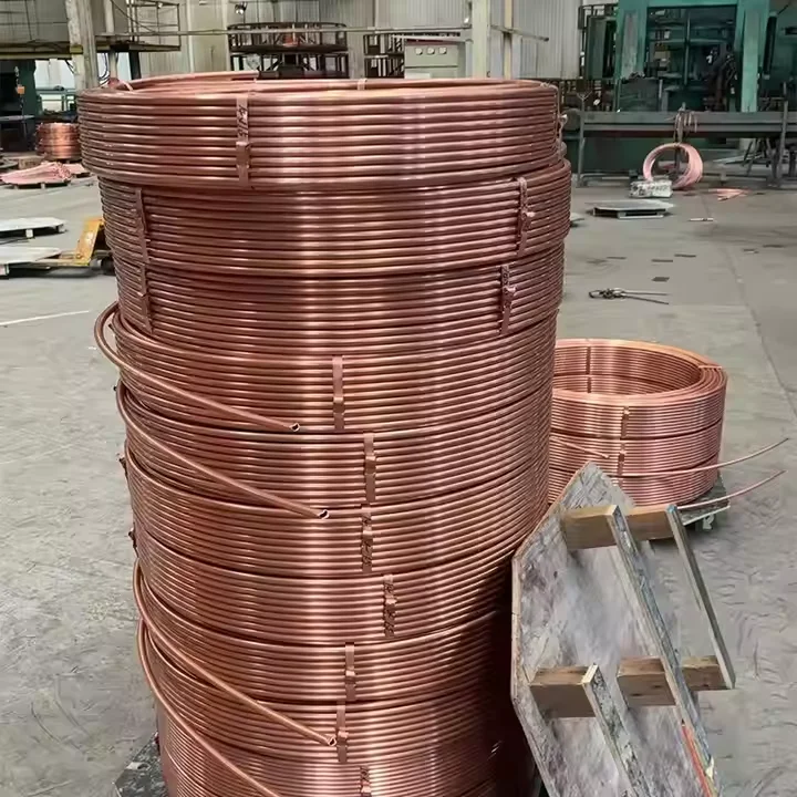 Factory Price Copper Tube Pancake Coil 0.9mm 1mm ASTM C11000 Copper Pipe for Air Conditioner
