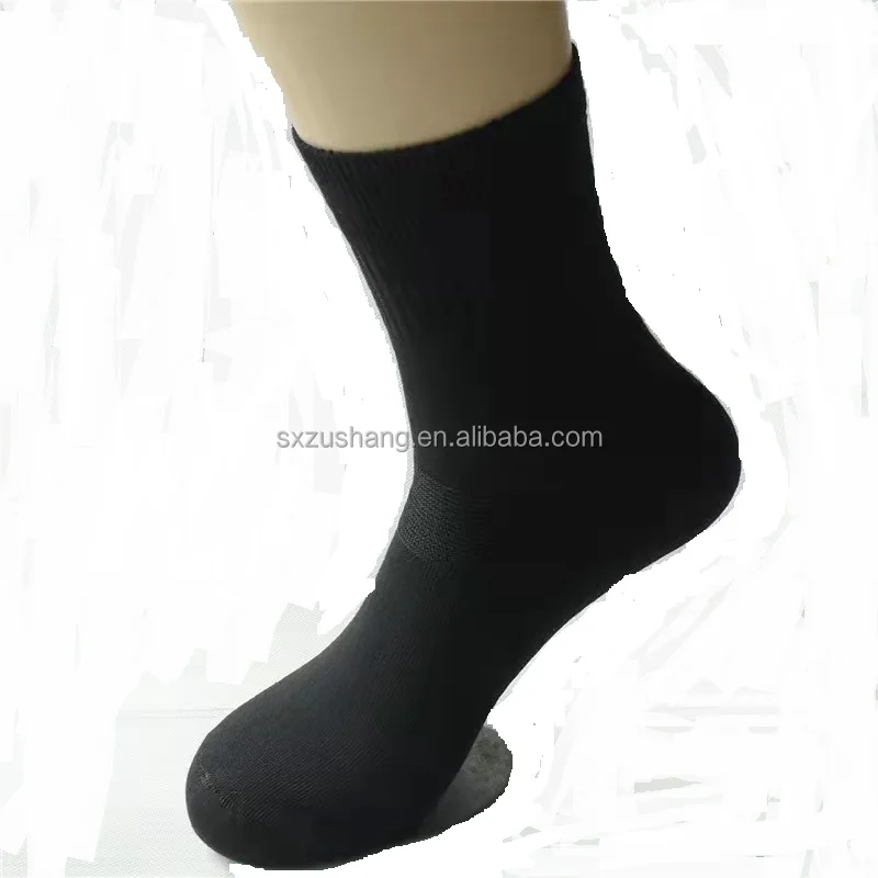 Promotional Wholesale Unisex Pure Color Soft Anti-bacterial Work Business Anti-odor Adult Dress Crew Mens Custom Bamboo Socks