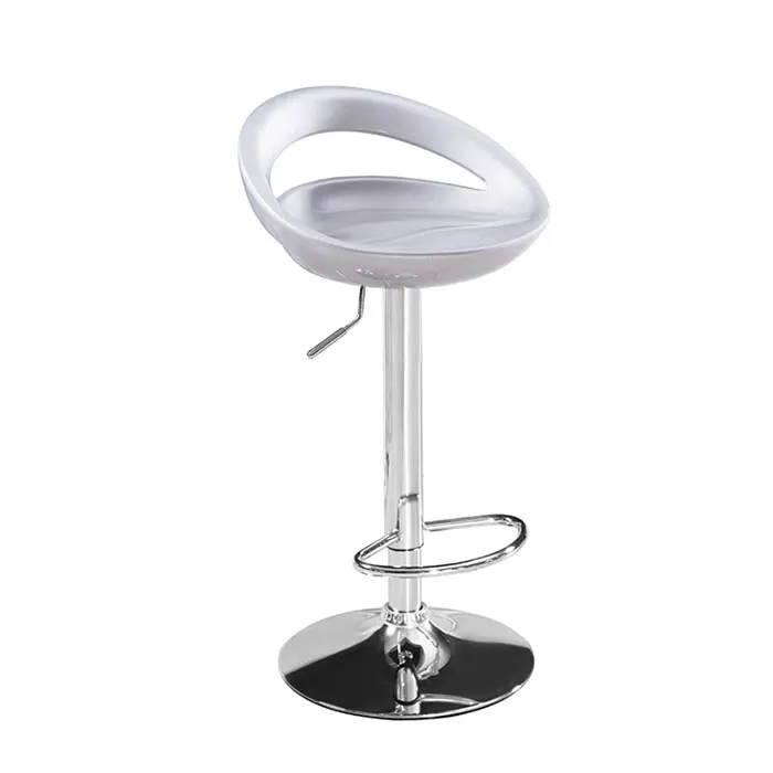 Modern Cheap Steel Plastic Nordic High Bar Stool Chairs Adjustable Height Wine Cellar Home PP Bar Stool Table Chair