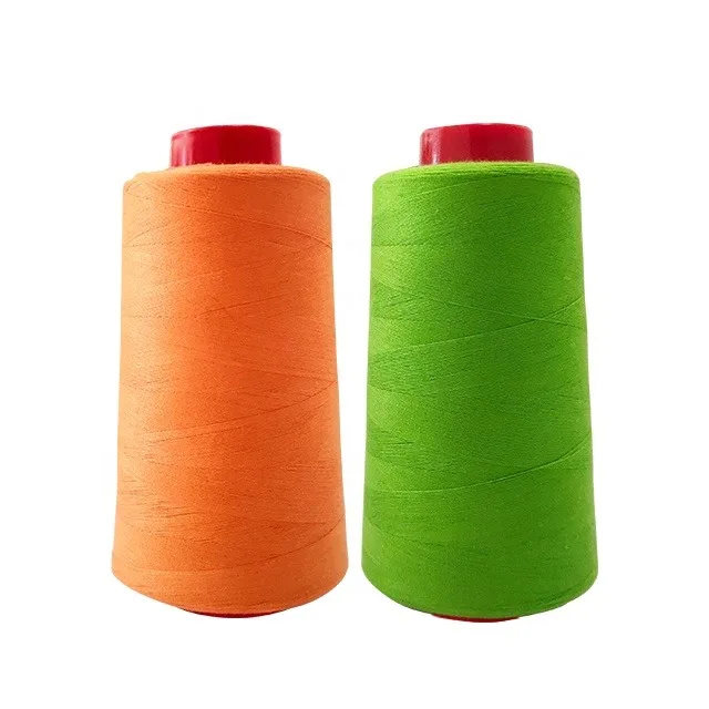 industrial price 100 polyester  40/2 3000 yards China exporter Core Spun Polyester  sewing thread