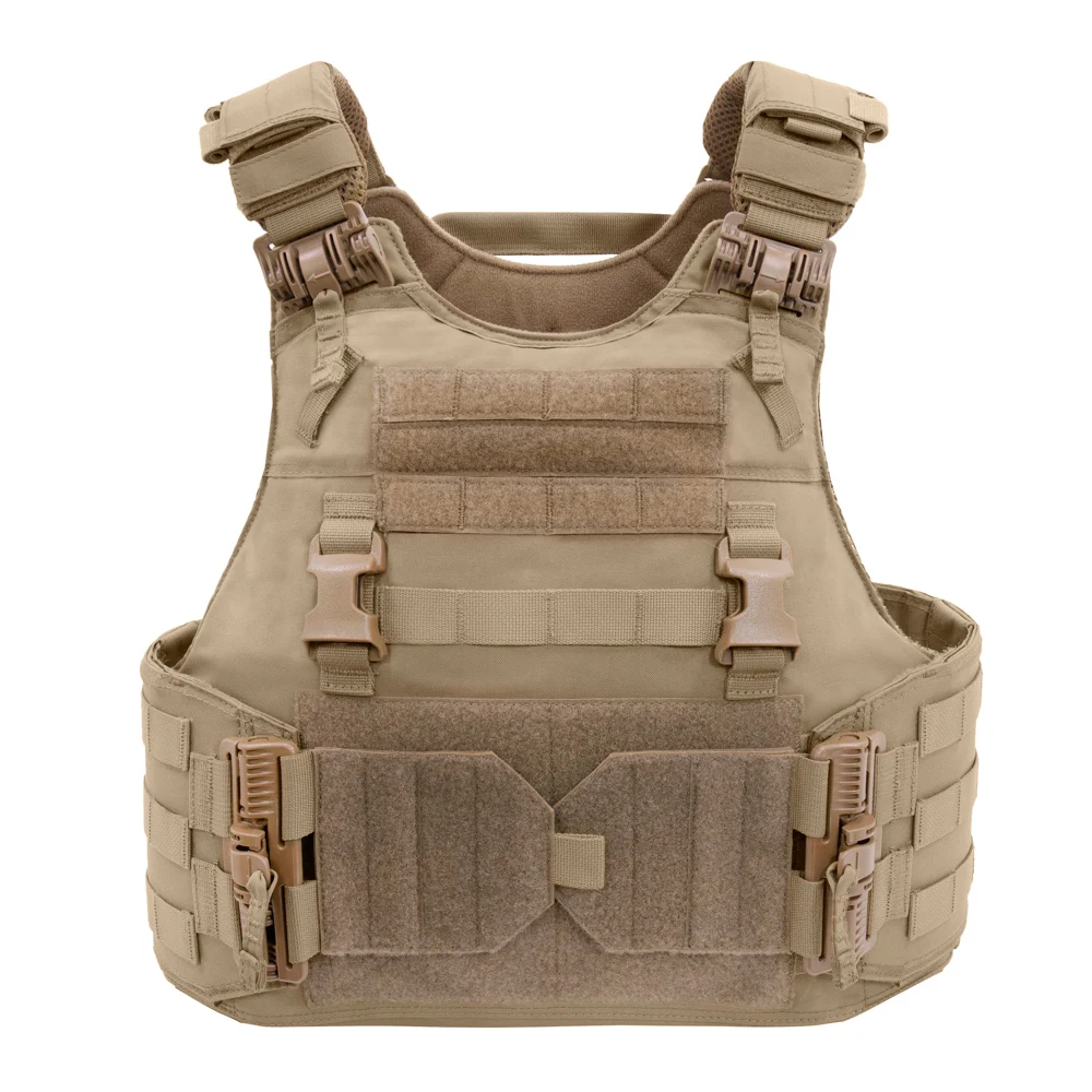 Custom molle nylon tactical gear paintball game quick release vest tactical plate carrier