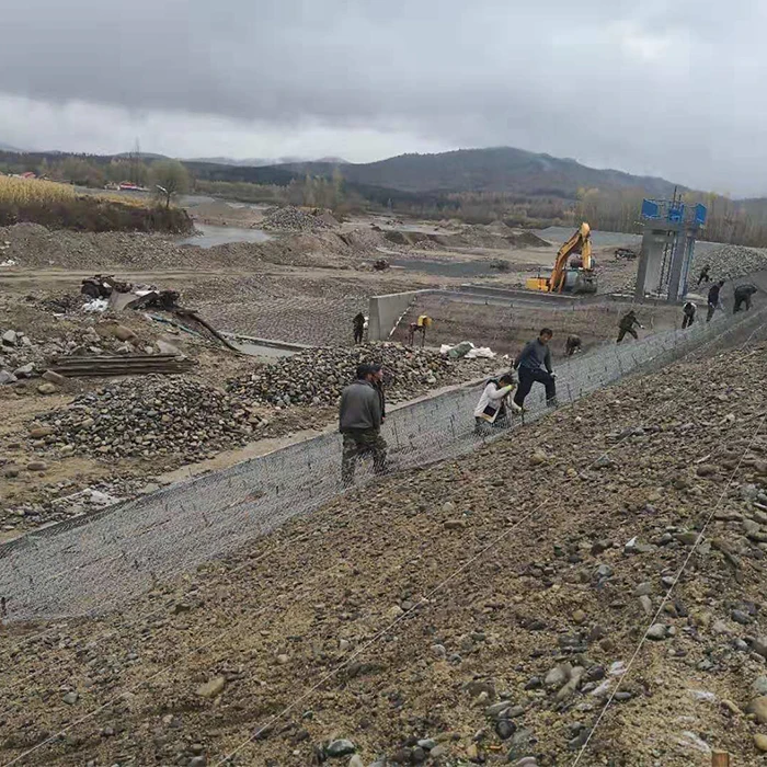 Direct factory woven wire mesh double twisted heavy galvanized pvc coated hexagonal wire netting 2x1x1 gabion box