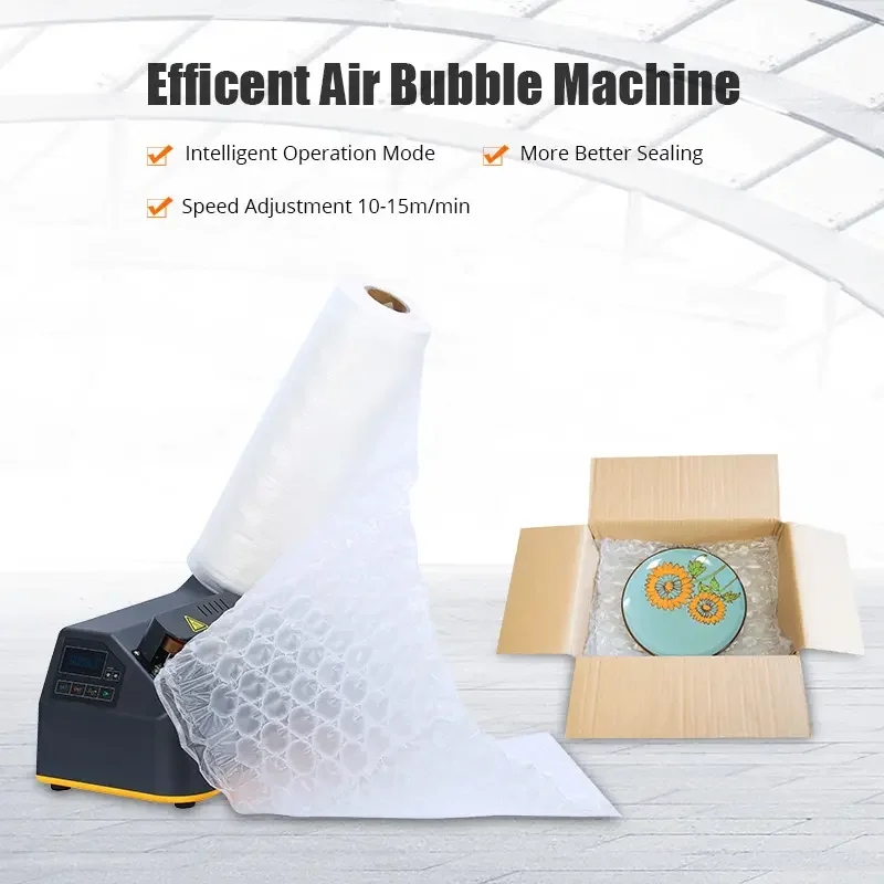 Quality Assurance Protective Packing Pillow Bubble Film Inflatable Bags Air Cushion Filler Void Machine