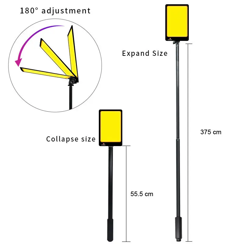 Manufacturer Custom Logo Outdoor Led Light Fishing Rod Up Camping Lights IP67 Multi Function Stand Camping Light