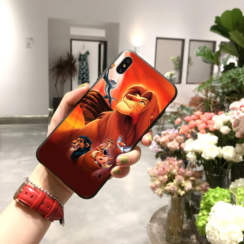 Best-selling cartoon lion king image TPU phone case / UV printing process for iphone phone case