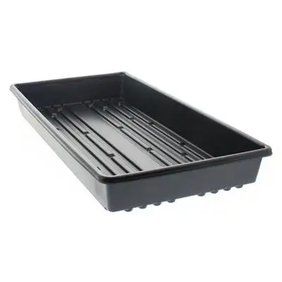  OEM Large HDPE Thermoforming Plastic Black Square Flood And Drain Tray Hydroponic Nursery Fodder Plant Grow