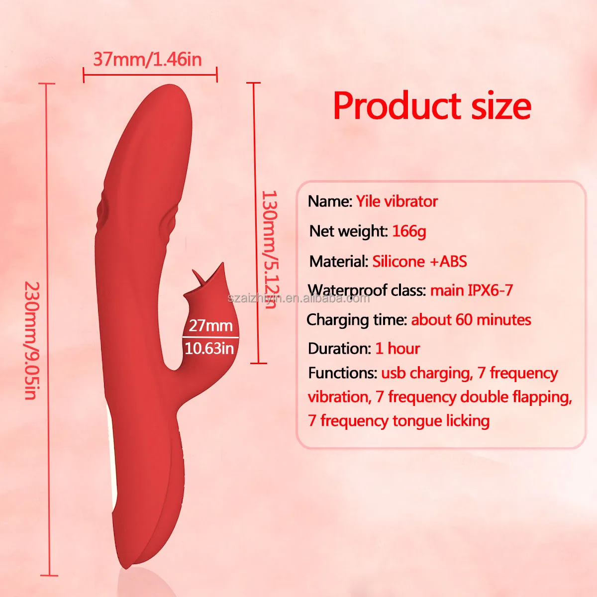 3 in 1 Intelligent Stimulation Female Sucking Rabbit Dildo Vibrator G Spot Tongue Licking and Flapping for Man Women