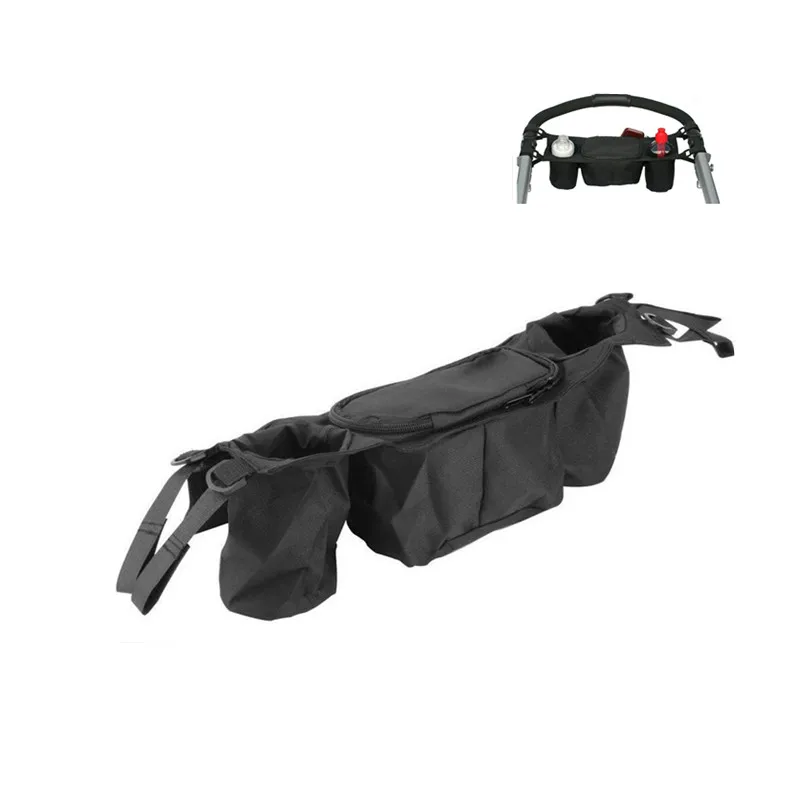 Stroller Safe Console Tray Cup Holder Buggy Pocket Organizer for Stroller, Wheelchair, Rollator, Walker