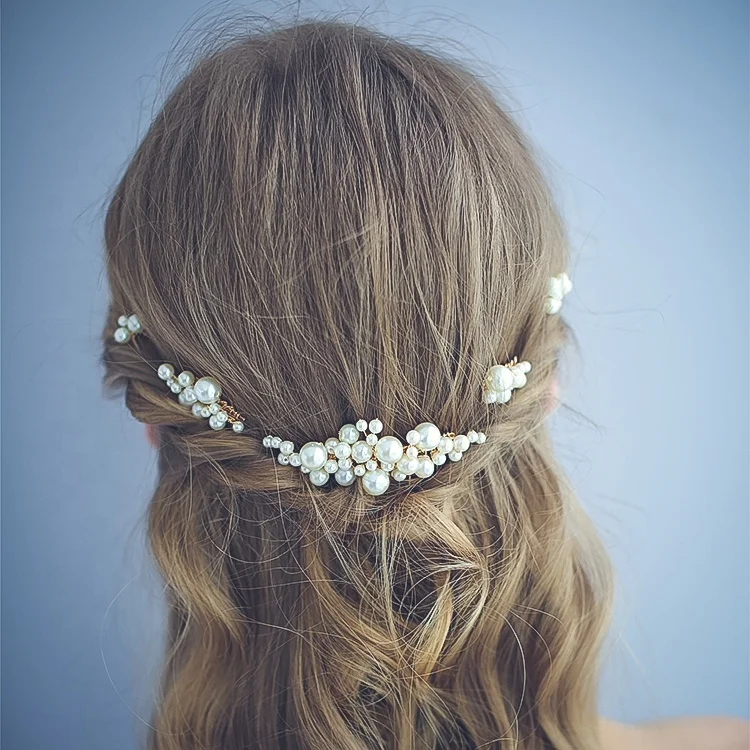 Bridal hair pins wedding 2020 Fashion Hair Accessories Wedding Pearl Bridal hair accessories