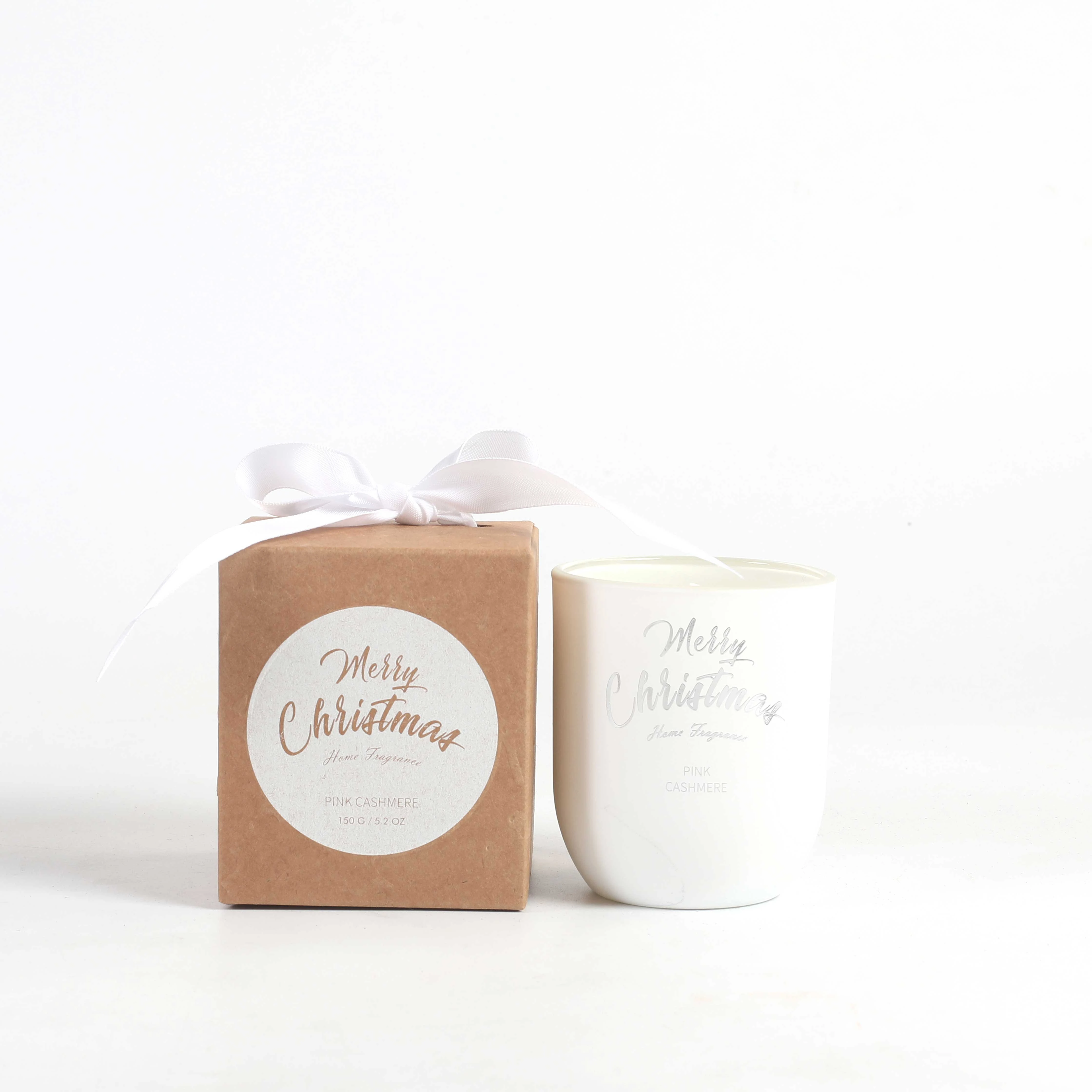 M&SENSE Christmas Packaging Glass Jars Luxury A Paint Spray Scented Candles