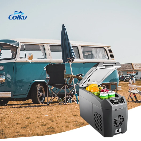 Colku DC-15F OEM Freezer 14L Van Compressor Portable Refrigerator 12V Mini Fridge For Cars
