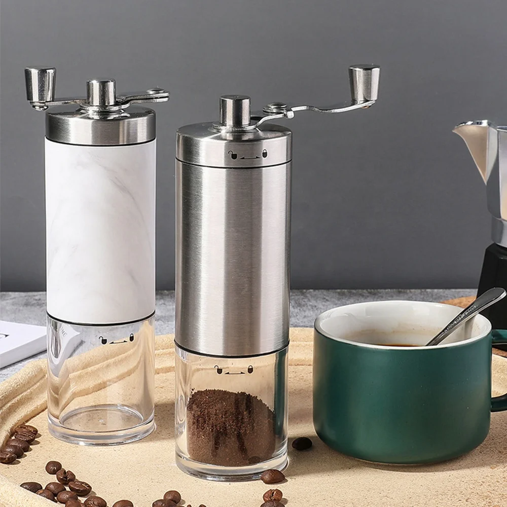 Manual coffee grinder ceramic core portable hand crank handheld manual coffee bean grinder