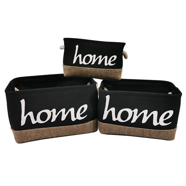 Высокое качество складной заказной ткань из льна или холст для хранения косметических принадлежностей, складной органайзер ручки для хранения корзина для белья