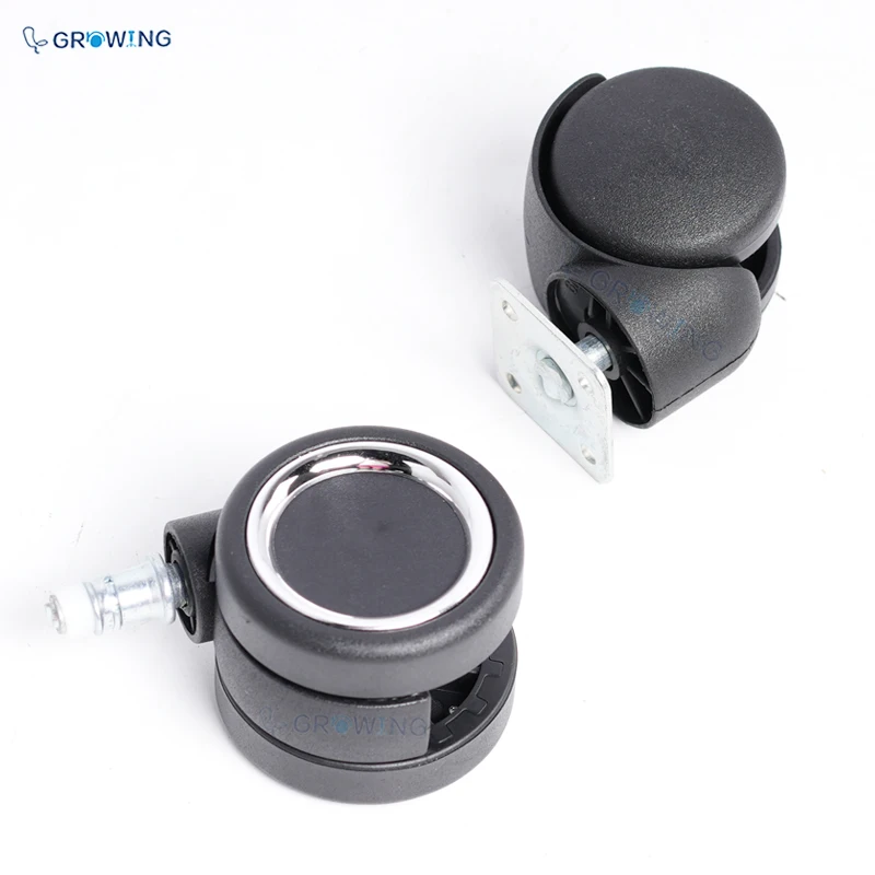 Manufacturer Wholesale Black Castor Furniture Accessories Wear-Resistant Office Chair Castor in Plastic for Living Room School