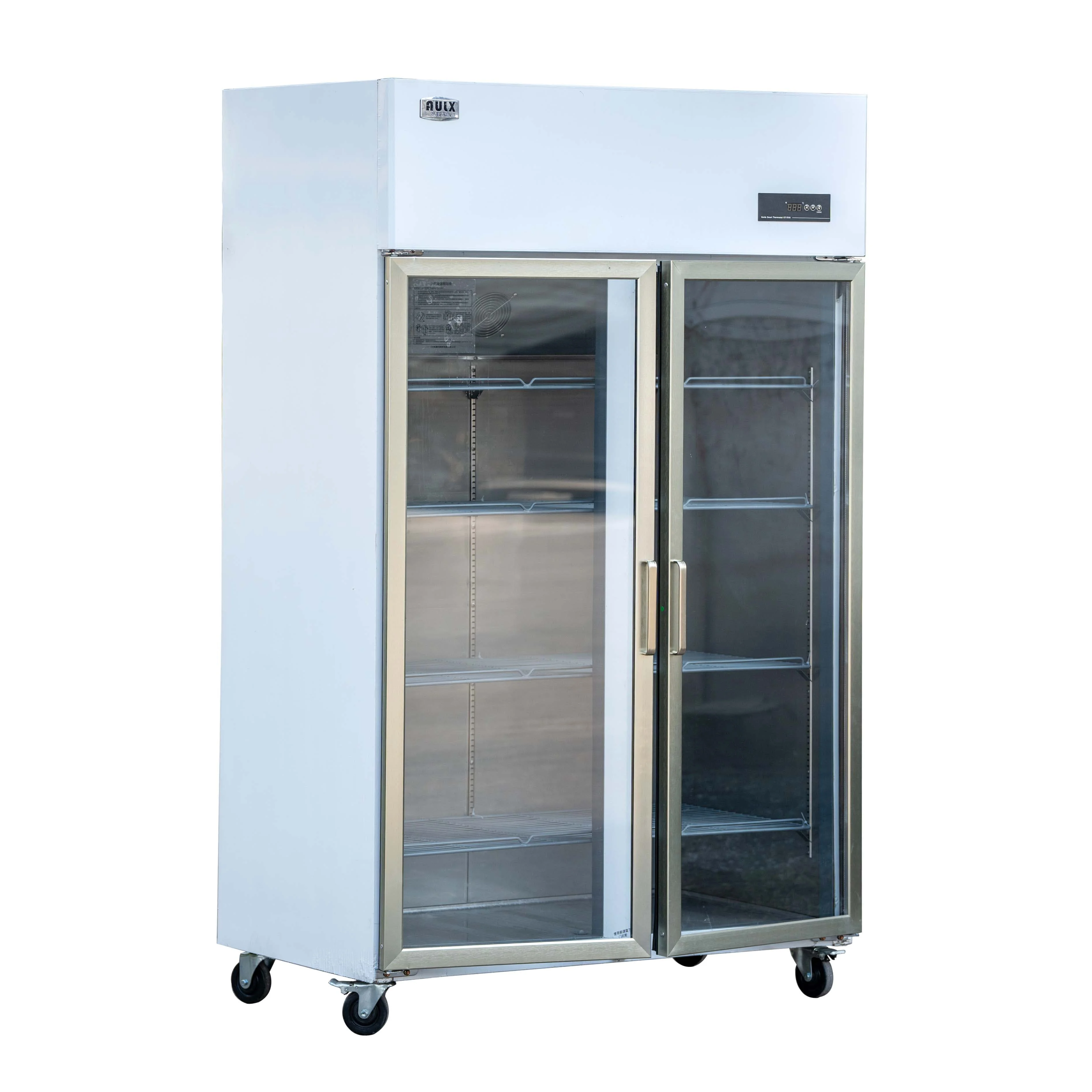 High Quality Electric Pharmacy Refrigerator with Freezer Glass Door Hot Sale for Household and Hotel Use
