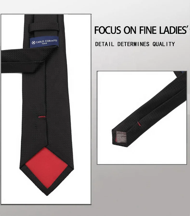 2024 Man fashion jacquard polyester woven tie hand-made black tie high quality hot sale gentlemen dot  tie