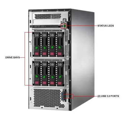 HPE ML110Gen10 односторонний башенный сервер (заменяет HP ML110Gen9) 3204 6-ядерный 1 9 ГГц для работы в малом
