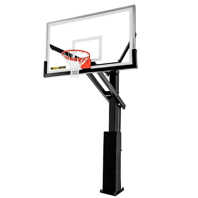 Height Adjustable Inground Basketball Stand Training Equipment Outdoor Basketball Goal Basketball Hoop Stands