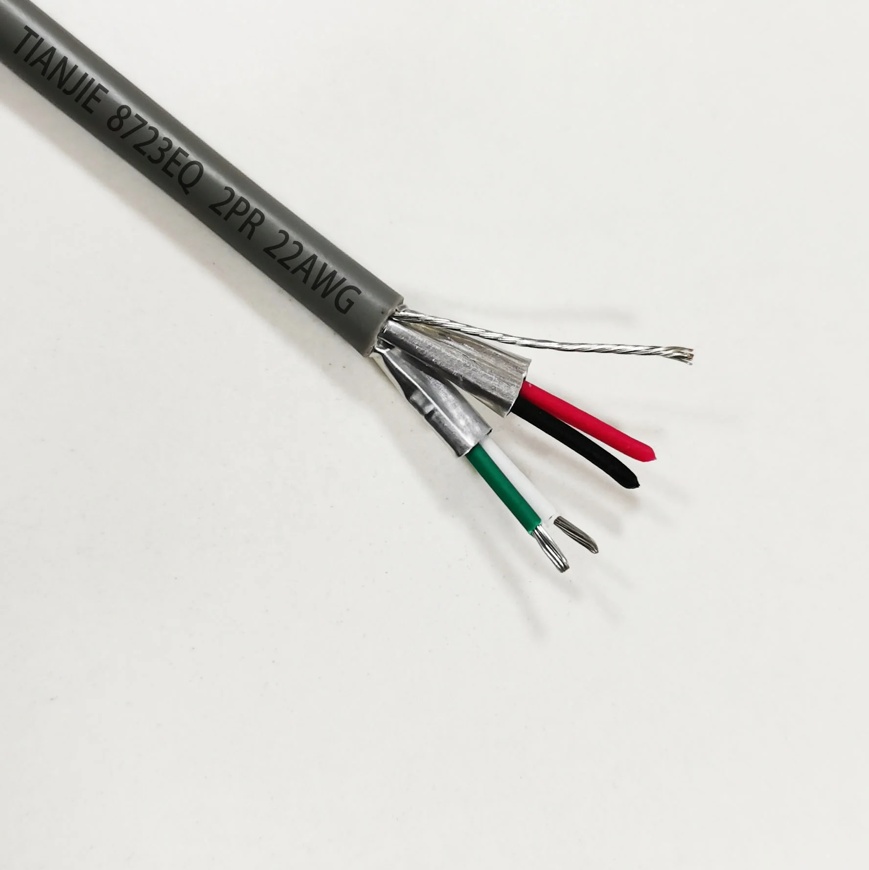  BELDEN эквивалентный тип 8723 2PR 22AWG TC проводник из луженой меди индивидуально парный экранированный аудио