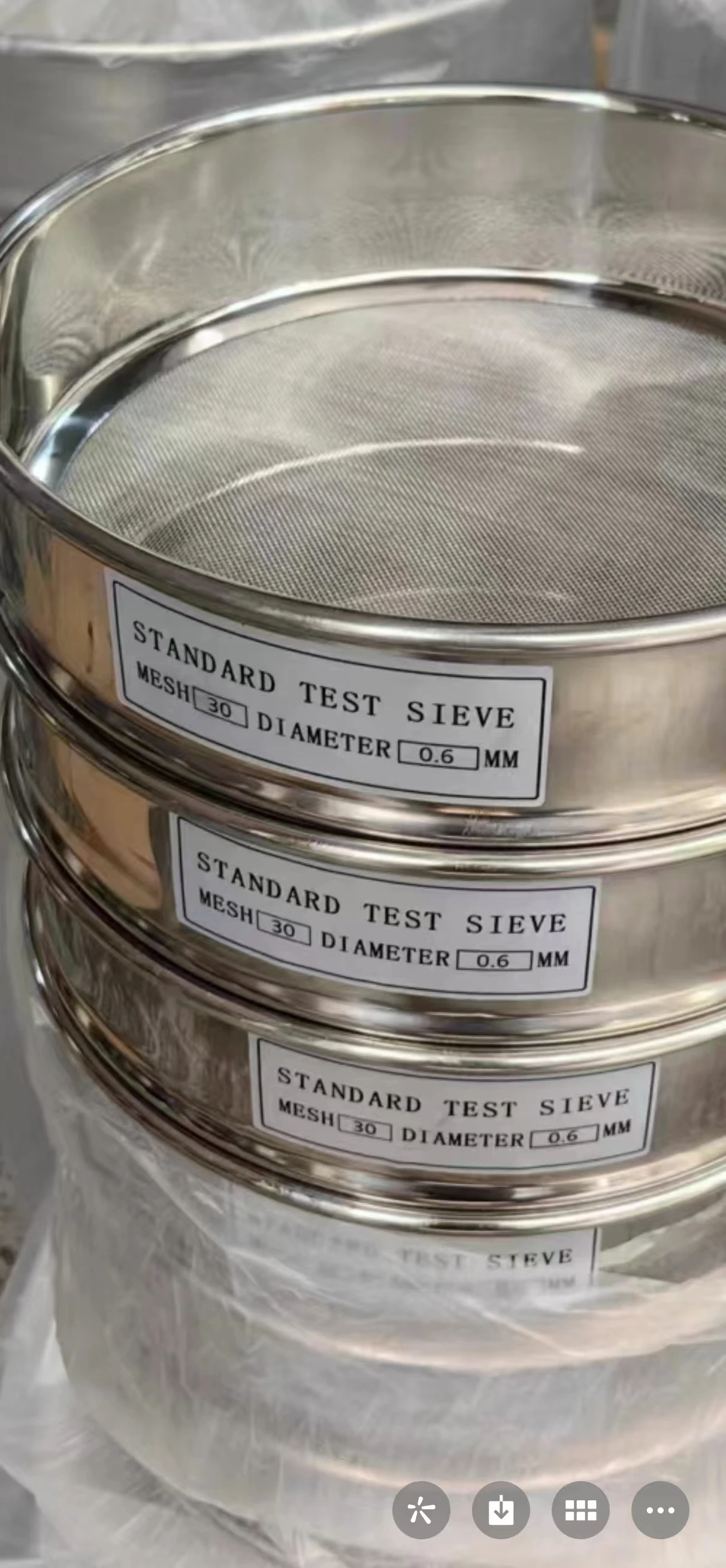 Stainless Steel Screen Sieve 0-3000meshes Laboratory Testing Seed Powder Screen Mesh Sieve