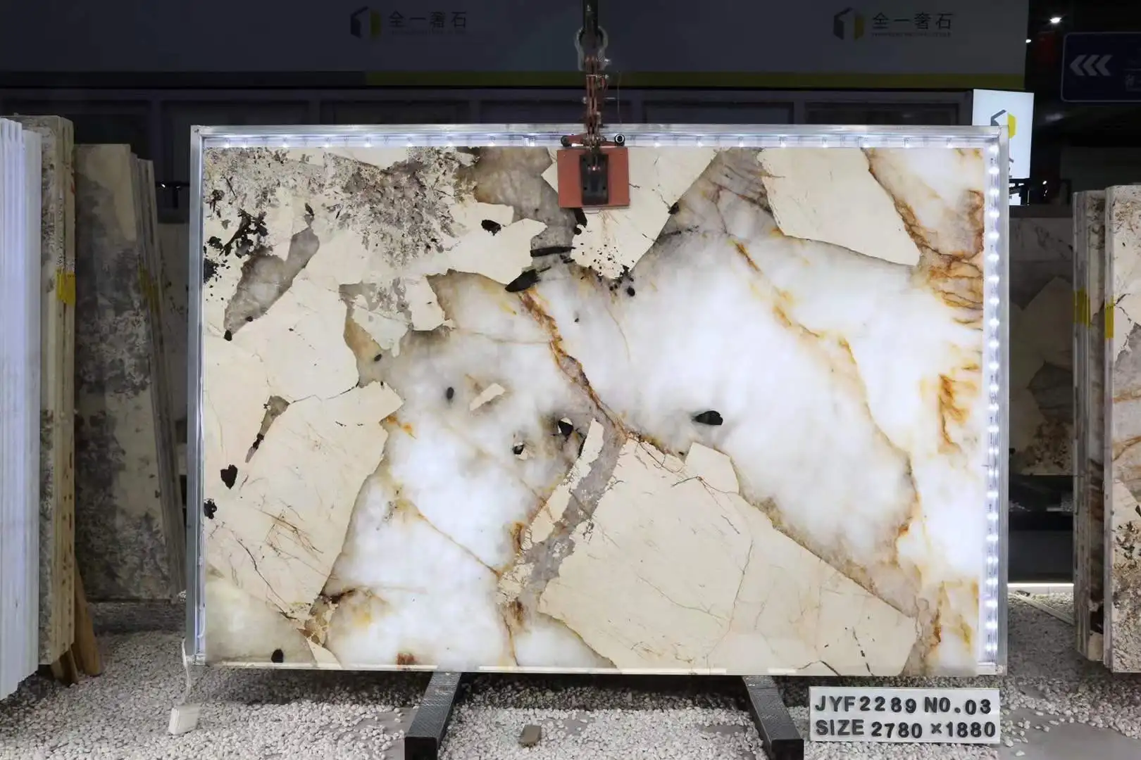 Pandora Granite For Big Tiles On Background Wall Pandora Fireplace Backlighting  With Big Crystal In Luxury Design