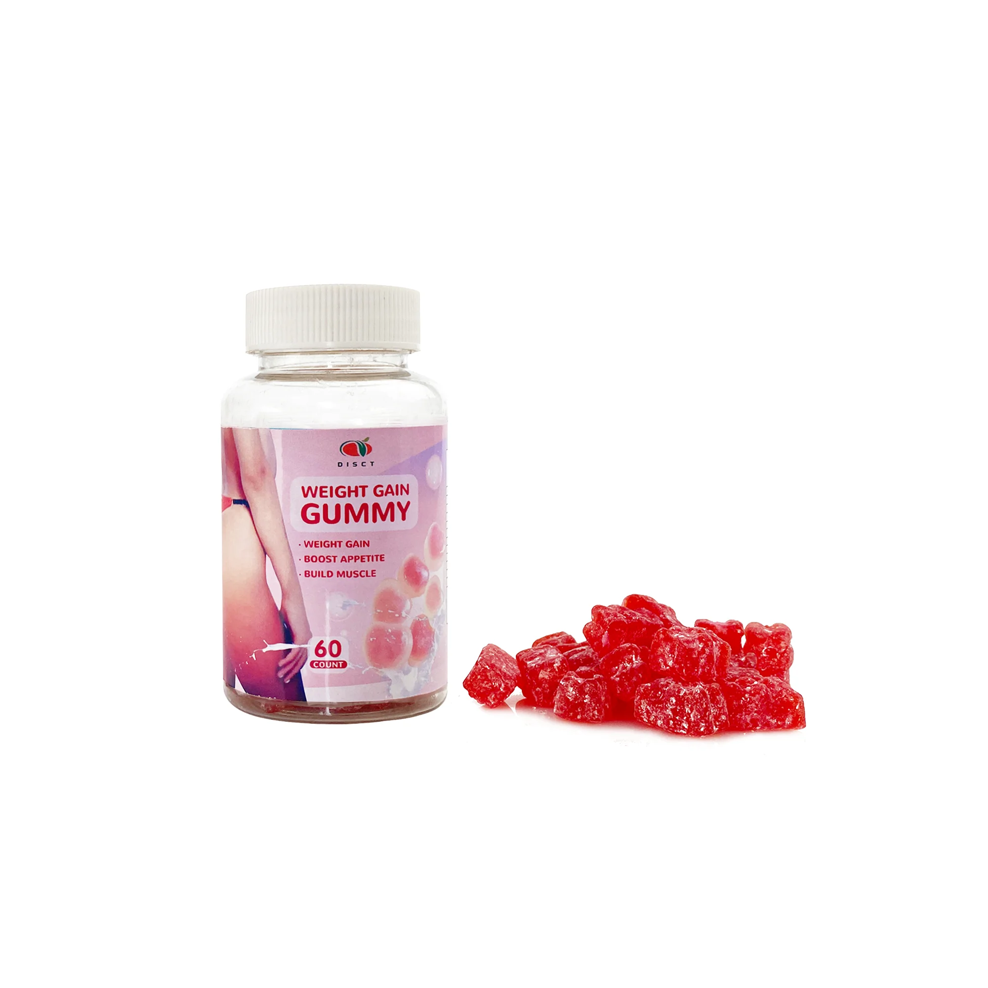 OEM booster Supplement hip and butt weight gain gummies for women