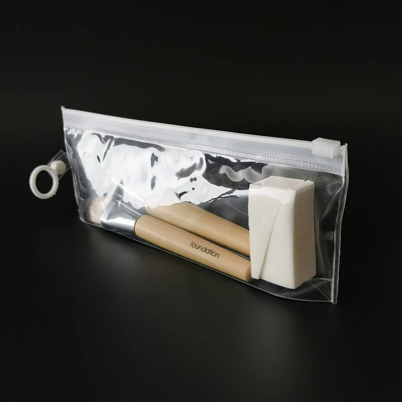 Transparent Plastic Zip EVA Storage Bag Wholesale Travel Clear Cosmetic Bag Small Makeup Bag