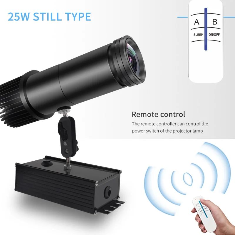 30 Вт внутренний пульт дистанционного управления, статическая коммерческая реклама, светодиодный проектор логотипа Gobo