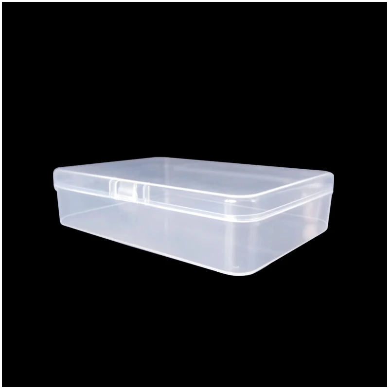 High quality clear plastic storage box with lid fishing bait bait box packaging parts storage