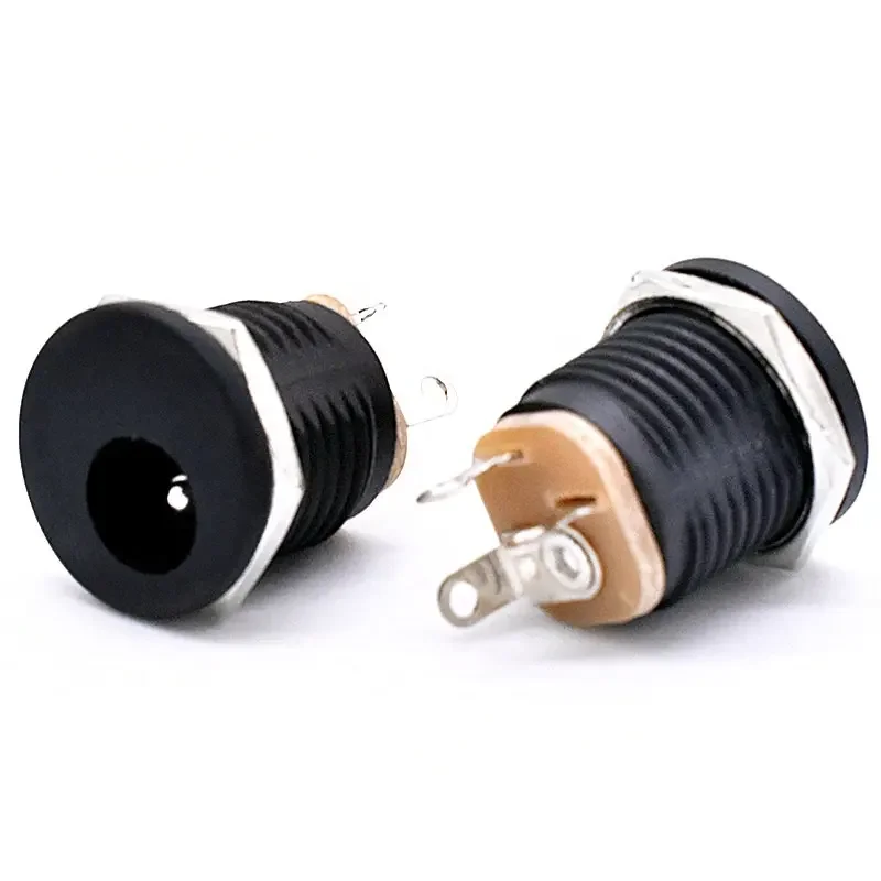 DC-022 Plug Socket 3 Pin Connector IP65 Waterproof DC Jack M12 5.5 3.5 2.5 2.1 2.0 1.3 1.1 MM 5.5MM 3.5MM 2.5MM 2.1MM 2.0MM 1.3M