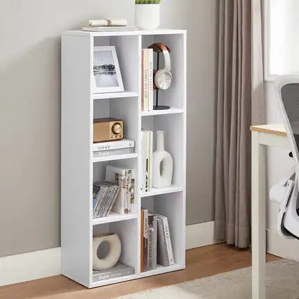 Оптовая книжная полка с 7 отсеками 50x24x106 см