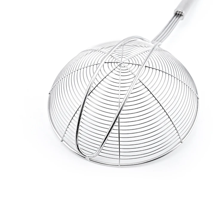 Kitchen Cooking Supplies Colander Scoop Stainless Steel Mesh Strainer Food Noodles Sifter Spoon