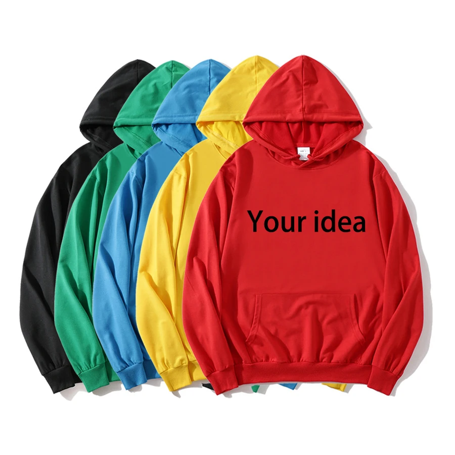 Custom logo Fashion Long Sleeve Top Pullover mens hoodies & sweatshirts blank hoodies