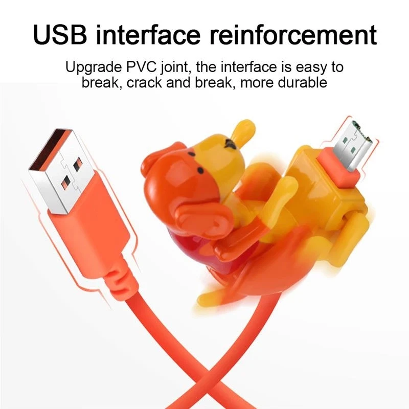 Hot selling Funny Humping Dog Fast Charger Cable Charging Line Cute Power