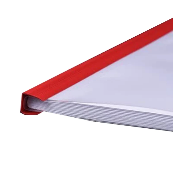 Plastic File Folder 10mm Sliding Bar Report Covers 40 Sheet Capacity Clear Document Folders Organizer Binder for A4 Size Paper