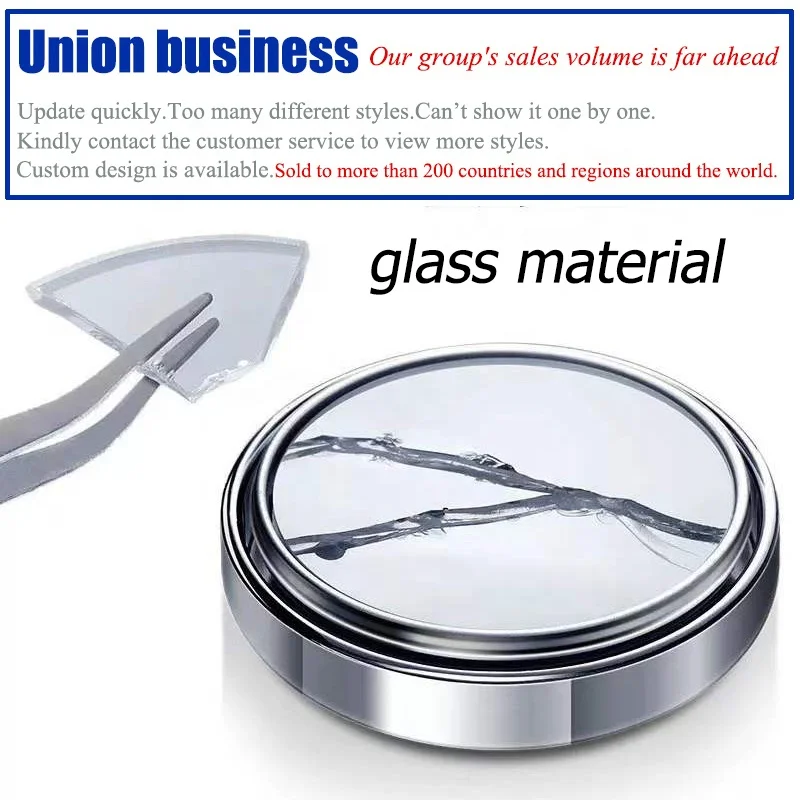 New Design Classic Car Mirror Anti Rain Car Interior Mirror Small Round Convex Adjustable Rotate Wide Angle Car Rear View Mirror