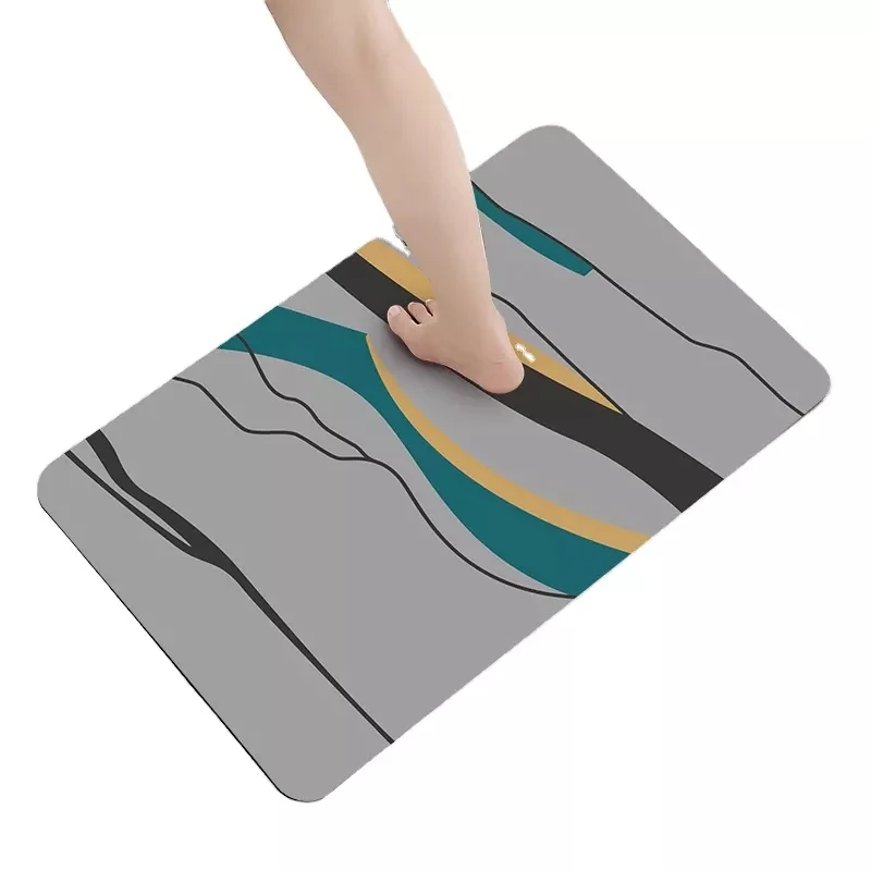 Bathroom Toilet Door Absorbent Floor Mat Carpet Bedroom Non slip Foot Pad Bath Rug Bathroom Mat