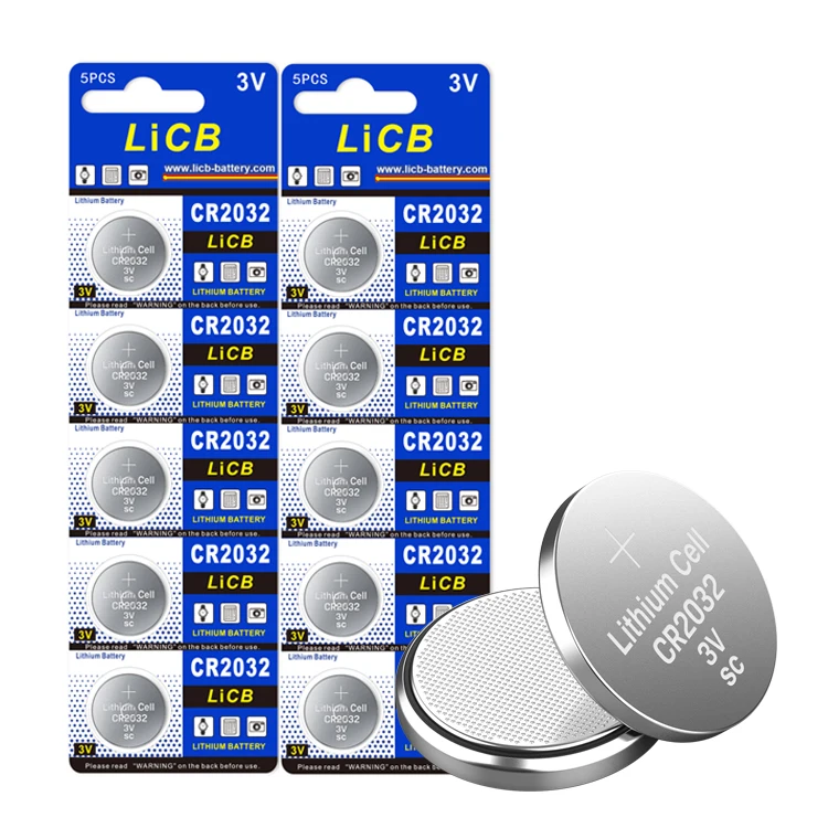 LiCB CR2032  BR2032 DL2032 ECR2032 KCR2032 3V Lithium Battery for Watches Toys Games