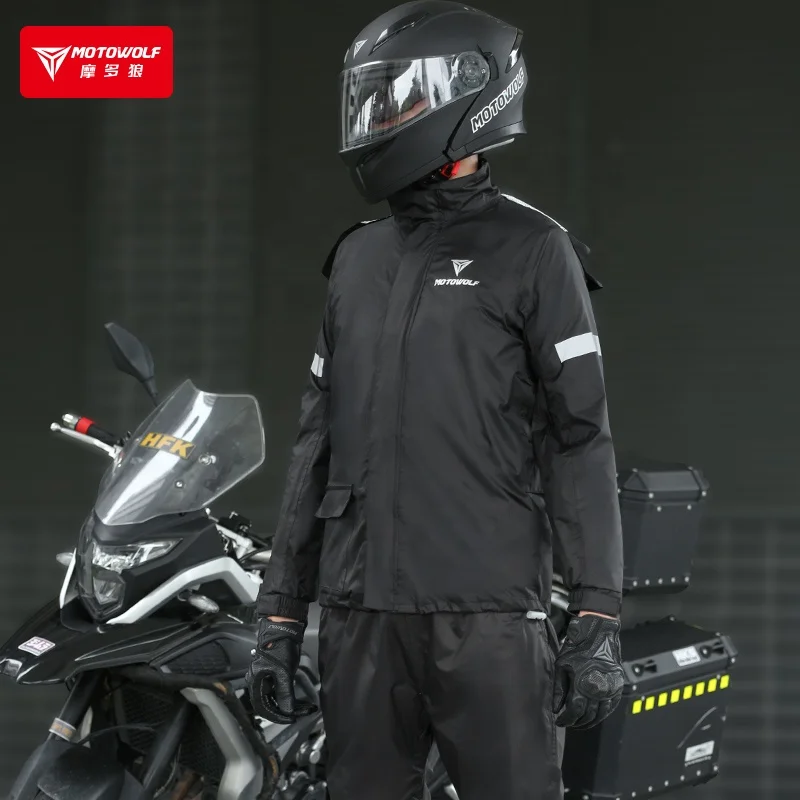 Motowolf Hot sale motorbike raincoat waterproof racing jacket for man