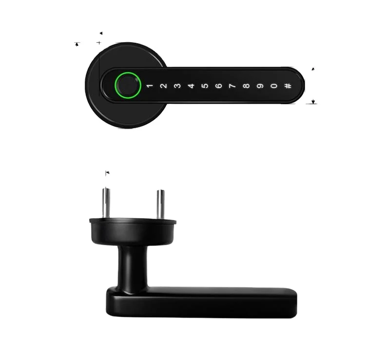 ene smart finger print door lock handles electric lock for aluminum door