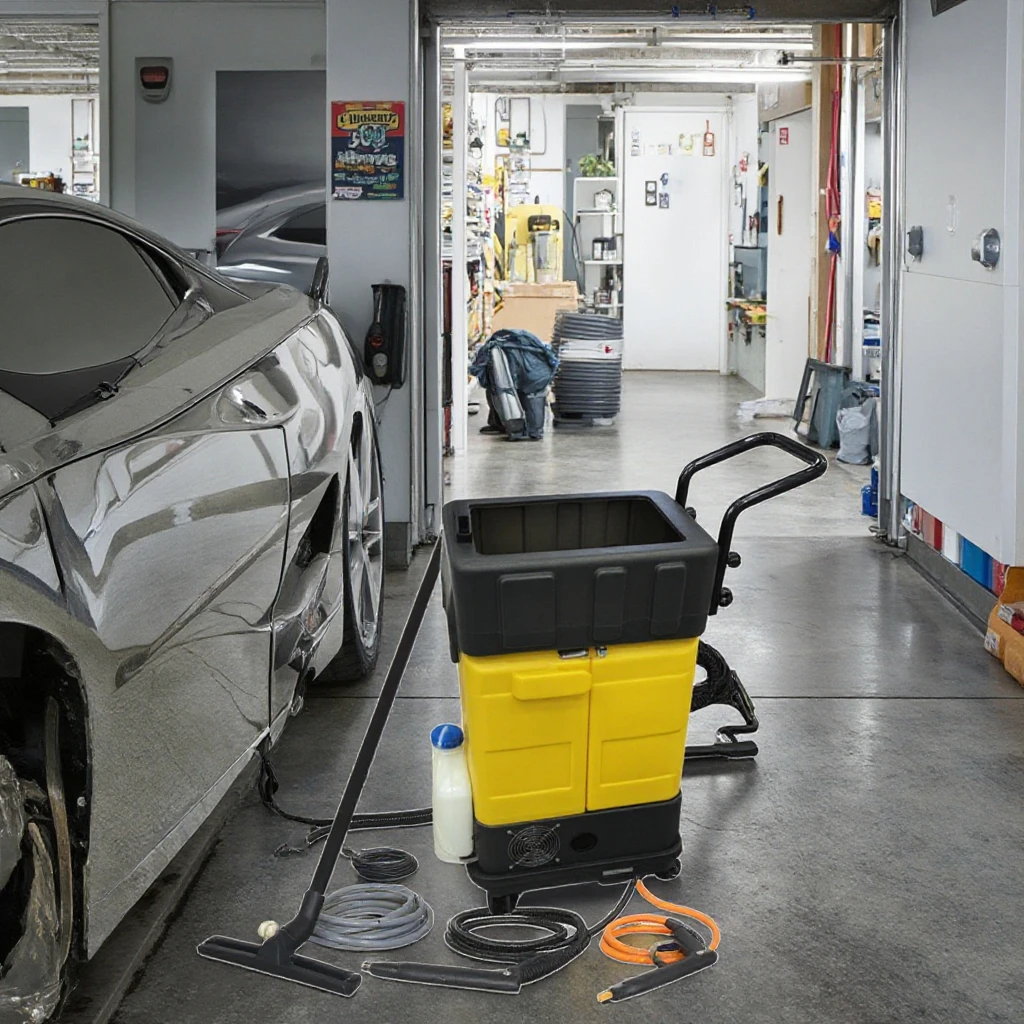 Electric Mobile Car Wash Equipment Floor Washer with Hot Pressure Cleaner & Steam Core Motor Components